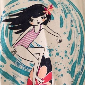 Gymboree hi-lo surfer girl shirt